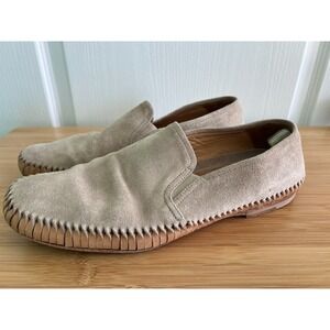 Officine Creative Mens Maurice Boat Shoes Beige Suede Size 43
